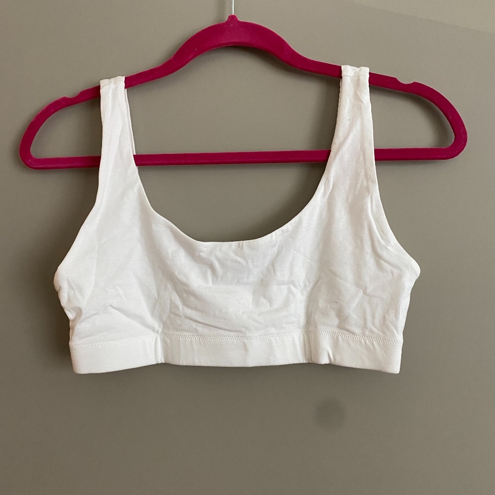 Everlane The Cotton Tank Bra NWOT